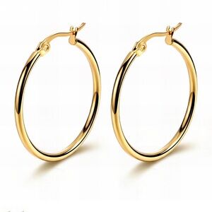 Hoop Earrings 18k Gold plated